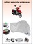 Yuki TK50Q3 Picasso 50 Için Arka Çanta ve Kilit Uyumlu Gri Motosiklet Branda, Güvenli 1