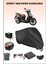 Kymco Agility City 125 Için Arka Çanta Ve Kilit Uyumlu Siyah Motosiklet Branda, Güvenli 1