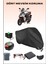 Kymco Super 8 125 Için Arka Çanta Ve Kilit Uyumlu Siyah Motosiklet Branda, Güvenli 1