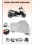 Yamaha Tmax 500 Için Arka Çanta Ve Kilit Uyumlu Gri Motosiklet Branda, Güvenli 1