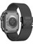 Apple Watch 8 45MM ile Uyumlu Mekanizmalı Metal Hasır Kordon Kayış - FC864 1