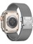 Apple Watch Ultra 49MM ile Uyumlu Mekanizmalı Metal Hasır Kordon Kayış - FC864 1