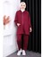 Bordo Kapüşonlu Modal Pantolonlu Takım 1