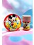 8 Adet Mickey Mouse Temalı Tabak Bardak Seti - Doğum Günü Parti ve Eğlenceli Etkinlikler Için 1