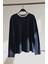 Kadın Lacivert Yakası Renk Detaylı Sweatshirt 3