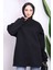 Siyah Bisiklet Yaka Üç İplik Sweat Tunik 3