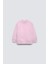 Pembe Çocuk Basic Bisiklet Yaka Içi Polar Oversize Sweatshirt 1