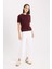 Regular Fit Bisiklet Yaka Basic Düz Triko Kısa Kollu Tişört Kazak E3214AX24WN 2
