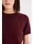 Regular Fit Bisiklet Yaka Basic Düz Triko Kısa Kollu Tişört Kazak E3214AX24WN 5