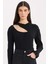 Slim Fit Dar Kesim Yarım Balıkçı Yaka Basic Düz Fitilli Kaşkorse Uzun Kollu Tişört C8473AX24AU 1