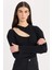 Slim Fit Dar Kesim Yarım Balıkçı Yaka Basic Düz Fitilli Kaşkorse Uzun Kollu Tişört C8473AX24AU 3