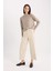 Regular Fit Bisiklet Yaka Basic Düz Triko Kazak D0035AX24WN 2