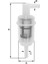 Fıl ZP8040FP-YAKIT Filtresi Seffaf Pipo Tip Mercedes W124 200D A0014776401 1