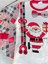 Kız Erkek Çocuk Yılbaşı Noel Yeni Yıl Santa Ekoseli Noel Baba Desen Pijama Takımı 2