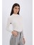 Slim Fit Dar Kesim Yarım Balıkçı Yaka Fitilli Kaşkorse Uzun Kollu Tişört D9499AX24WN 3