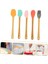 Bambu Saplı Silikon 5 Renkli Mini Spatula Fırça 3