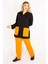 Kadın Mavi Cep Kombinli Kapşonlu Önü Fermuarlı Sweatshirt Pantolon Takım 65N34904 2