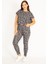 Kadın Füme Organik Koton Bluz Pantolon Takım 65N34803 5