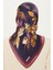 Armine Ipek Eşarp 2025 Kış - 9215-02 Lacivert Mor Twill 4