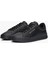 Erkek Pebble Grain Court Sneaker - Siyah 1