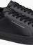 Erkek Pebble Grain Court Sneaker - Siyah 4