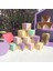 10X Bitmemiş Ahşap Bloklar Kareler Süslemesi Dıy Craft Modelleme 3.5 cm (Yurt Dışından) 5