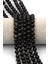 Silver Obsidyen Doğaltaş Dizi 8 mm Küre Kesim 1