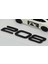 Peugeot Yeni 208 Bagaj 3m 3D Siyah Abs Yazı Logo 5