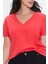 Plus Size V Yaka T-Shirt 4