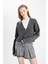 Regular Fit V Yaka Basic Düz Düğmeli Triko Hırka R1389AZ24WN 4