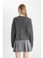 Regular Fit V Yaka Basic Düz Düğmeli Triko Hırka R1389AZ24WN 6