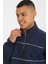 5720 Comfortable Şardonlu Üç Iplik Yarım Fermuarlı Parçalı Relax Fit Sweatshirt 5