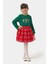 Kalp Cand Kiss Yılbaşı Konsept Kız Çocuk etekli takım - Yeşil 1