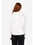 Regular Fit Kapüşonlu Kadın Beyaz Sweatshirt Cl1071110 2