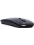 Slim İnce MOUSE Piano Black Parlak Siyah Kablosuz Optik Fare Maus 2.4Ghz 2