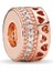 Rose Taşlı Pave Klips Charm 1