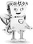 Melek Kanatlı Robot Charm 1