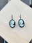 Antika Cameo Madalyon Gümüş Küpe 2
