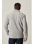 Erkek Gri Anti-pilling Tüylenme Yapmayan Standart Fit Dik Bato Yaka Soğuk Geçirmez Polar Sweatshirt 2