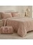 Flufy Çift Kişilik Soft Dream Comfort Set Pudra 2