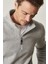 Erkek Gri Anti-pilling Tüylenme Yapmayan Standart Fit Dik Bato Yaka Soğuk Geçirmez Polar Sweatshirt 6