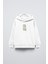 Beyaz Kapüşonlu Collective Yazılı Arka Fly Kn It Yazılı Oversize Çocuk Sweatshirt 1