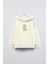 Krem Kapüşonlu Collective Yazılı Arka Fly Kn It Yazılı Oversize Çocuk Sweatshirt 1