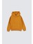 Basic Kapüşonlu Şardonlu Kanguru Cep Detaylı Çocuk Sweatshirt 3-10 Yaş Hardal 1