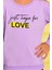 For Love Mor Kız Çocuk Sweatshirt 3