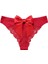 Feel Lady Arkası Saten Kurdeleli Dekolteli Dantelli Kırmızı Şirin Tanga- 1010 4