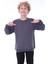 Oversize Unisex Basic Düz Antrasit Renk Pamuk Sweatshirt 2