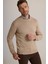 Erkek Bej Bisiklet Yaka Triko 1