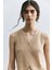 Bej Ajurlu Triko Yelek 3