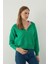 Yeşil Kapüşonlu Fermuarlı Sweatshirt 1